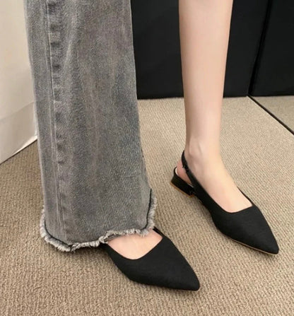 Sophia's Chic Summer Slingback Flats for Women