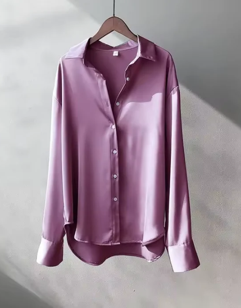Luvrefashion | Olive Stylish Sheen Blouse with a Flattering Fit in Green - image 7