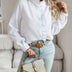 Lila | Women's Sophisticated Ruffle Blouse - White