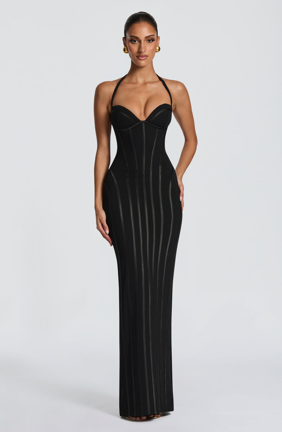 Sophia Black Maxi Summer Dress