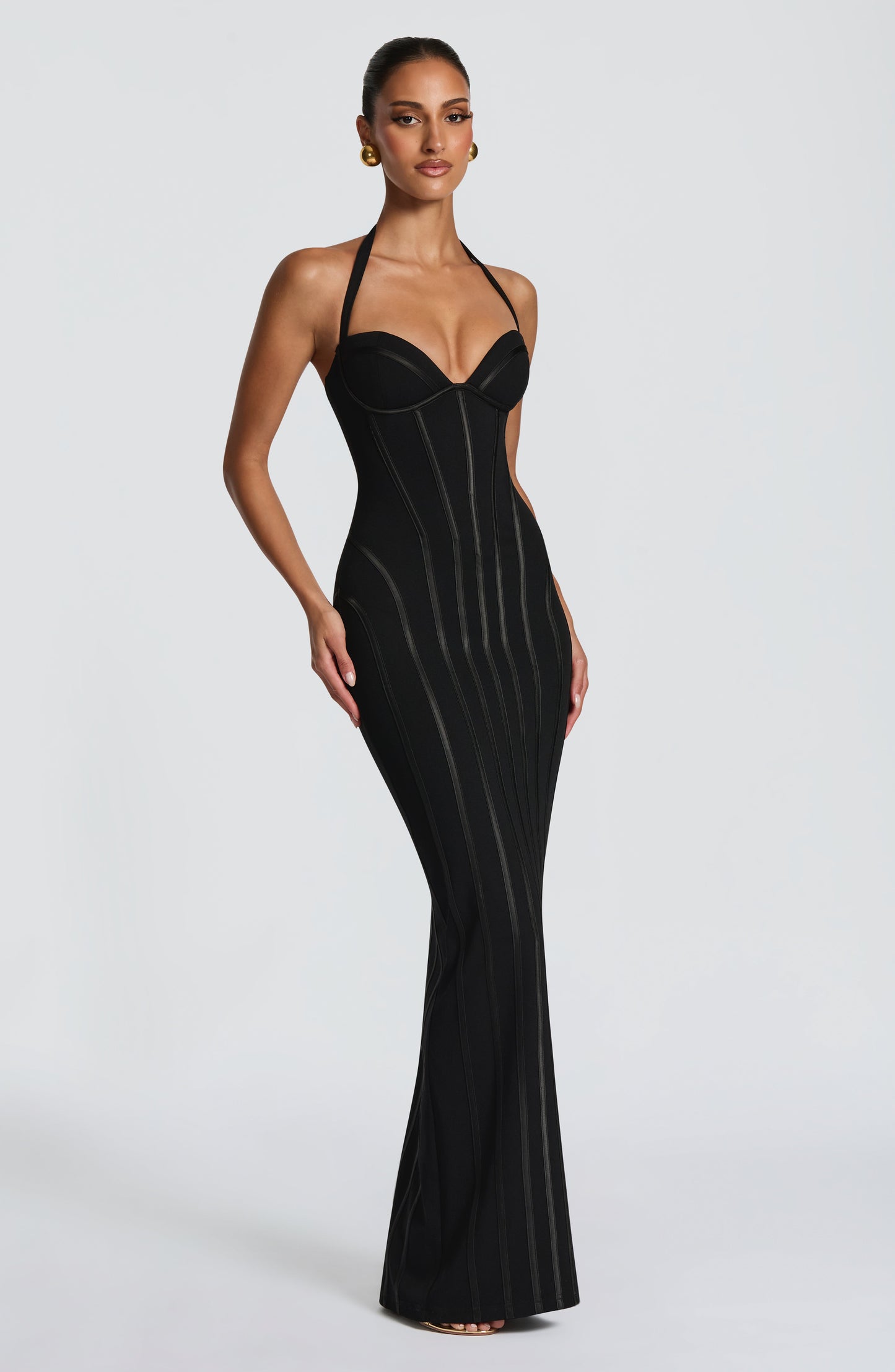 Sophia Black Maxi Summer Dress