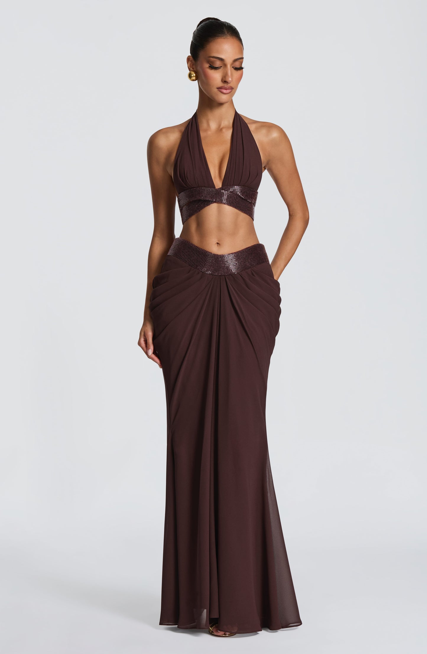 Emma Plum Brown Bralette for Summer Fashion