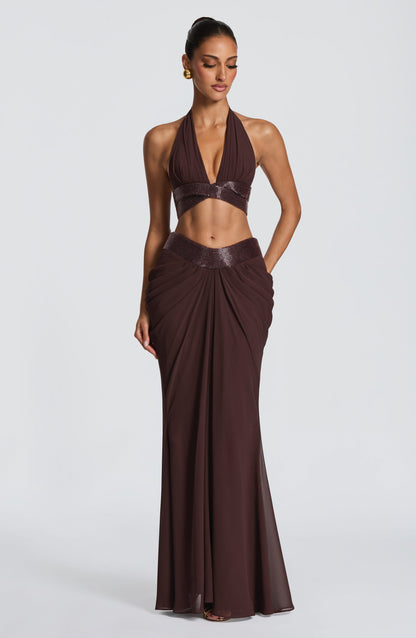 Emma Plum Brown Bralette for Summer Fashion