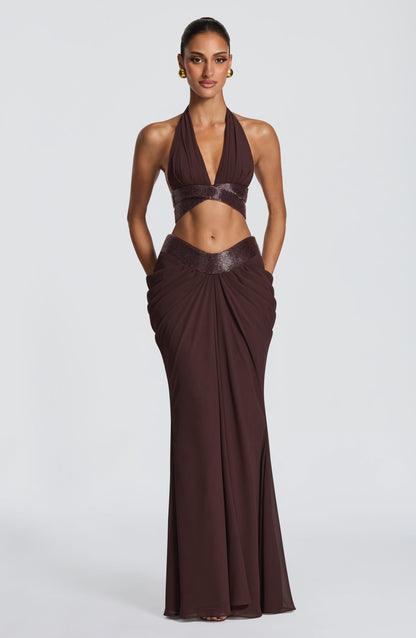 Emma Plum Brown Bralette for Summer Fashion
