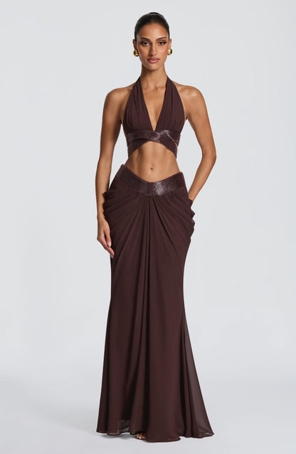 Emma Plum Brown Bralette for Summer Fashion