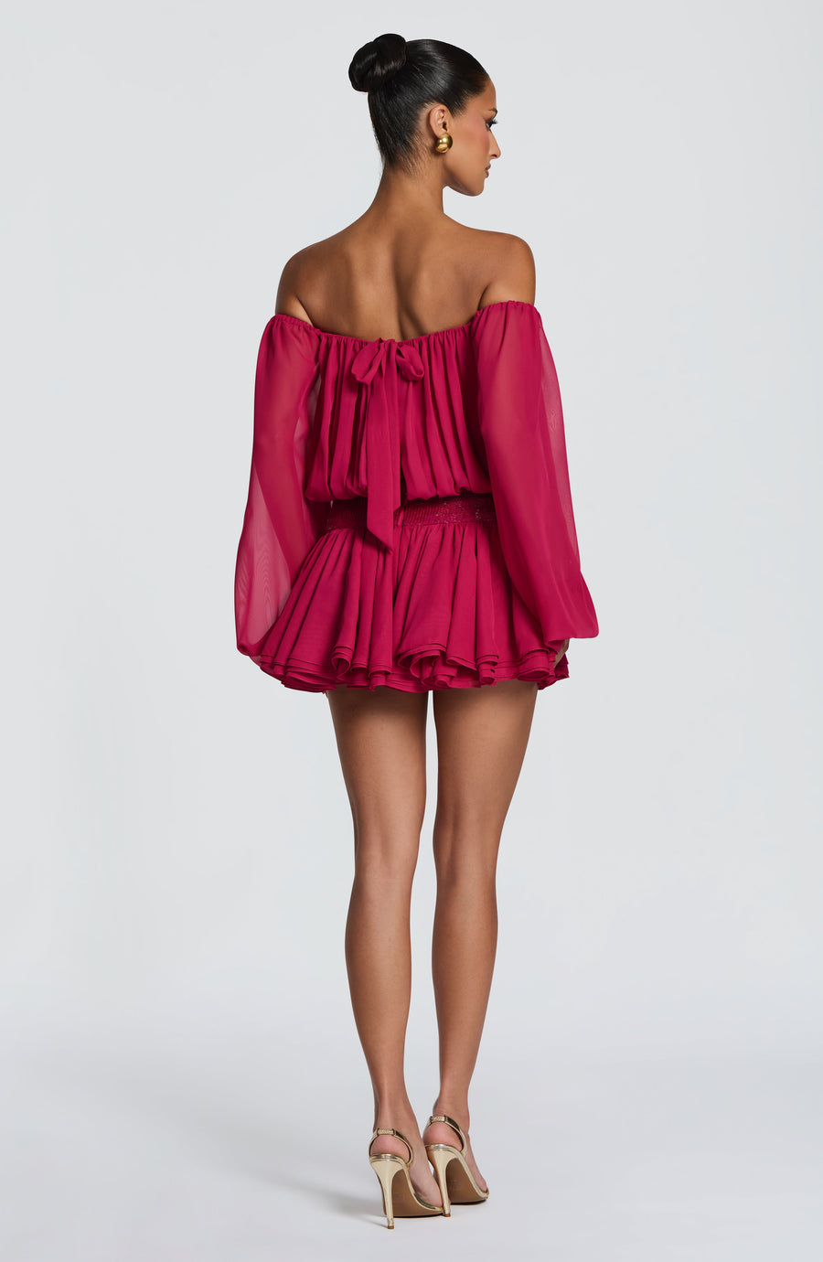 Sophia Raspberry Mini Playsuit for Summer