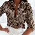 Delilah | Stylish Striped Blouse for Relaxed Summer Comfort - Brown