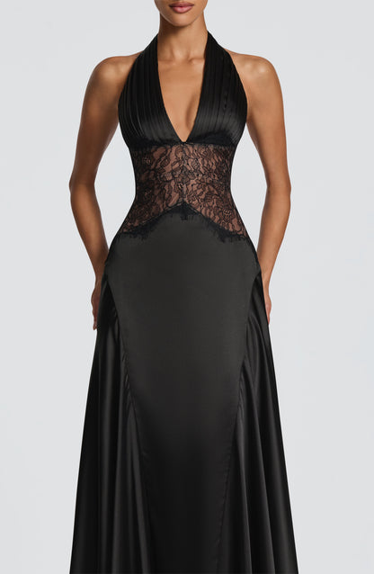 Sophia Black Maxi Summer Dress