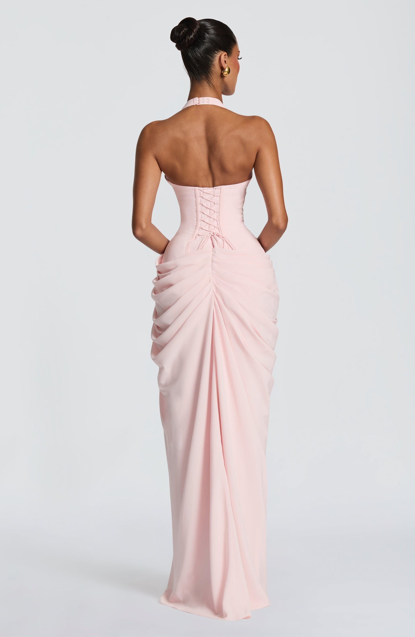 Sophia Blush Maxi Summer Dress