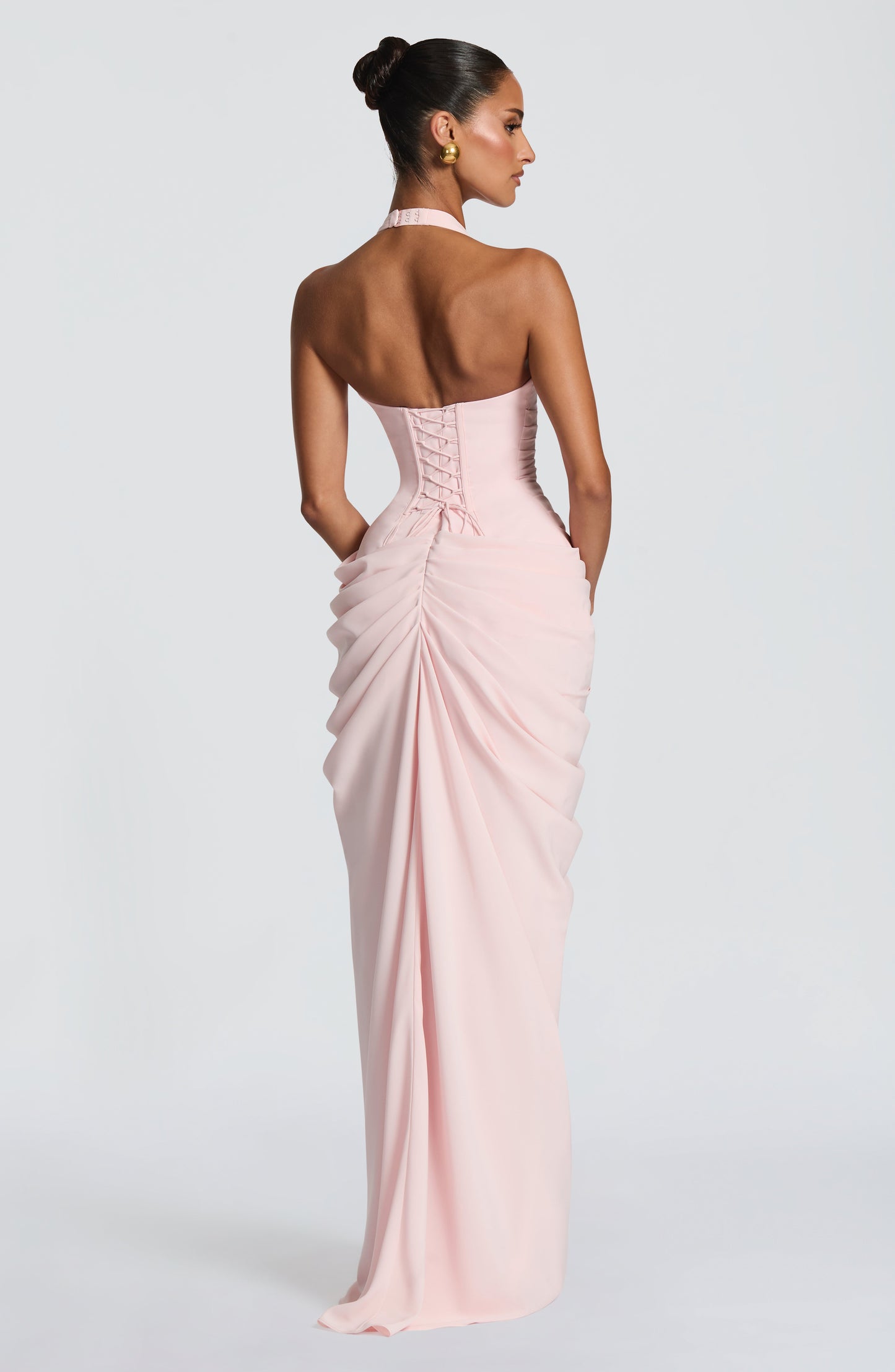 Sophia Blush Maxi Summer Dress