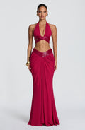 Chloe Raspberry Maxi Skirt - Long Summer Fashion