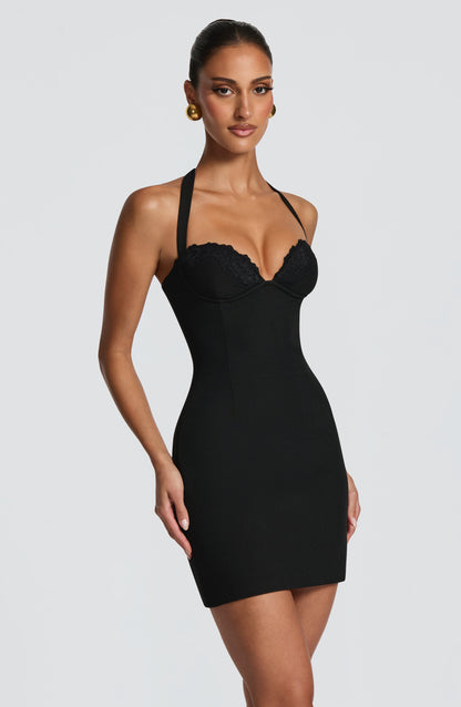 Emily Black Mini Sundress - Cute Summer Fashion