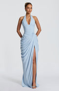 Sophia Glacier Blue Maxi Summer Dress