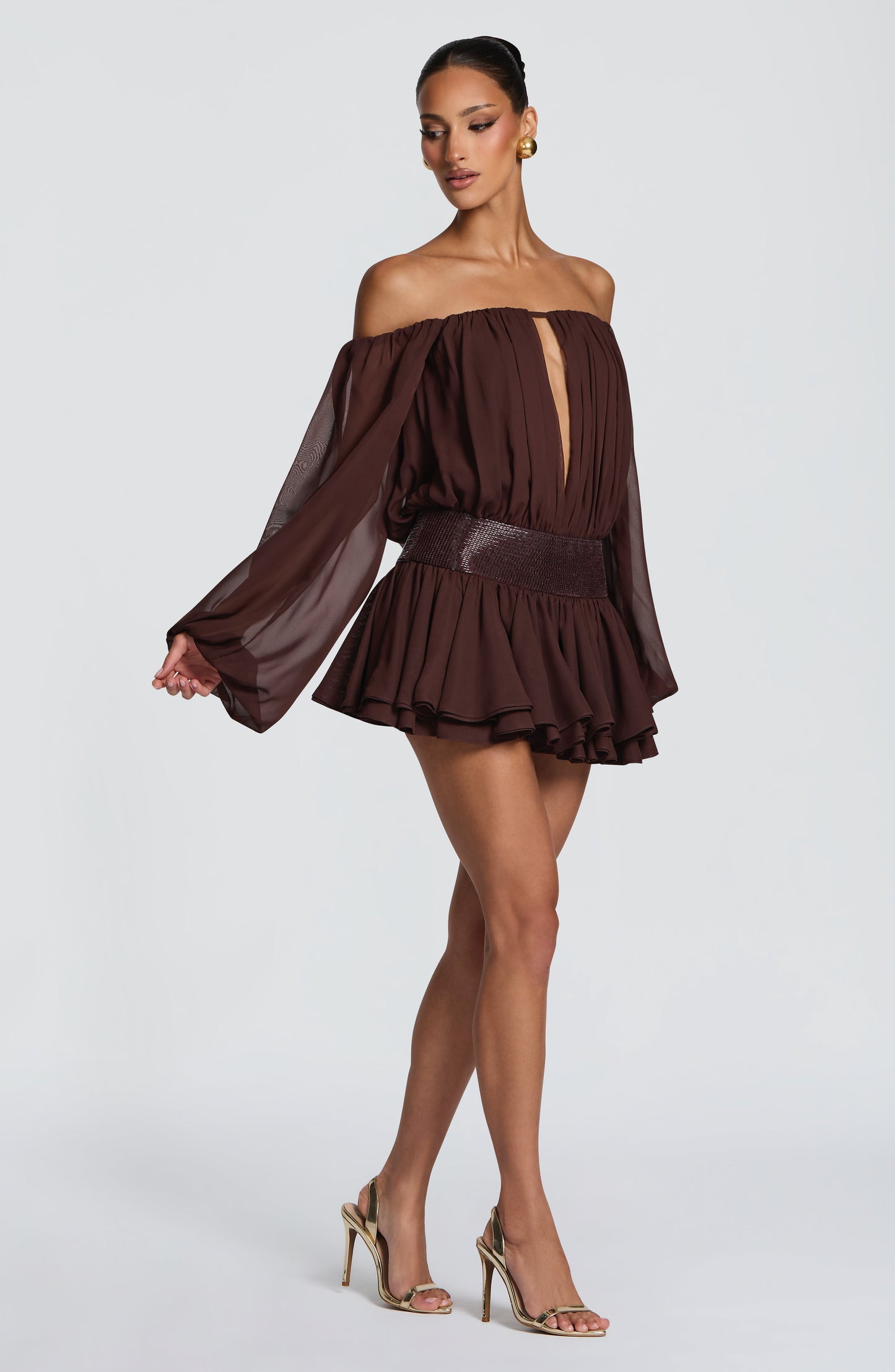 Sophia Plum Brown Summer Playsuit
