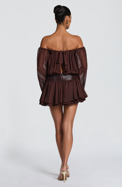 Sophia Plum Brown Summer Playsuit