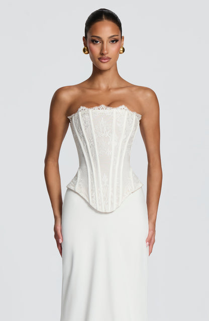 Sophia Ivory Corset Sundress