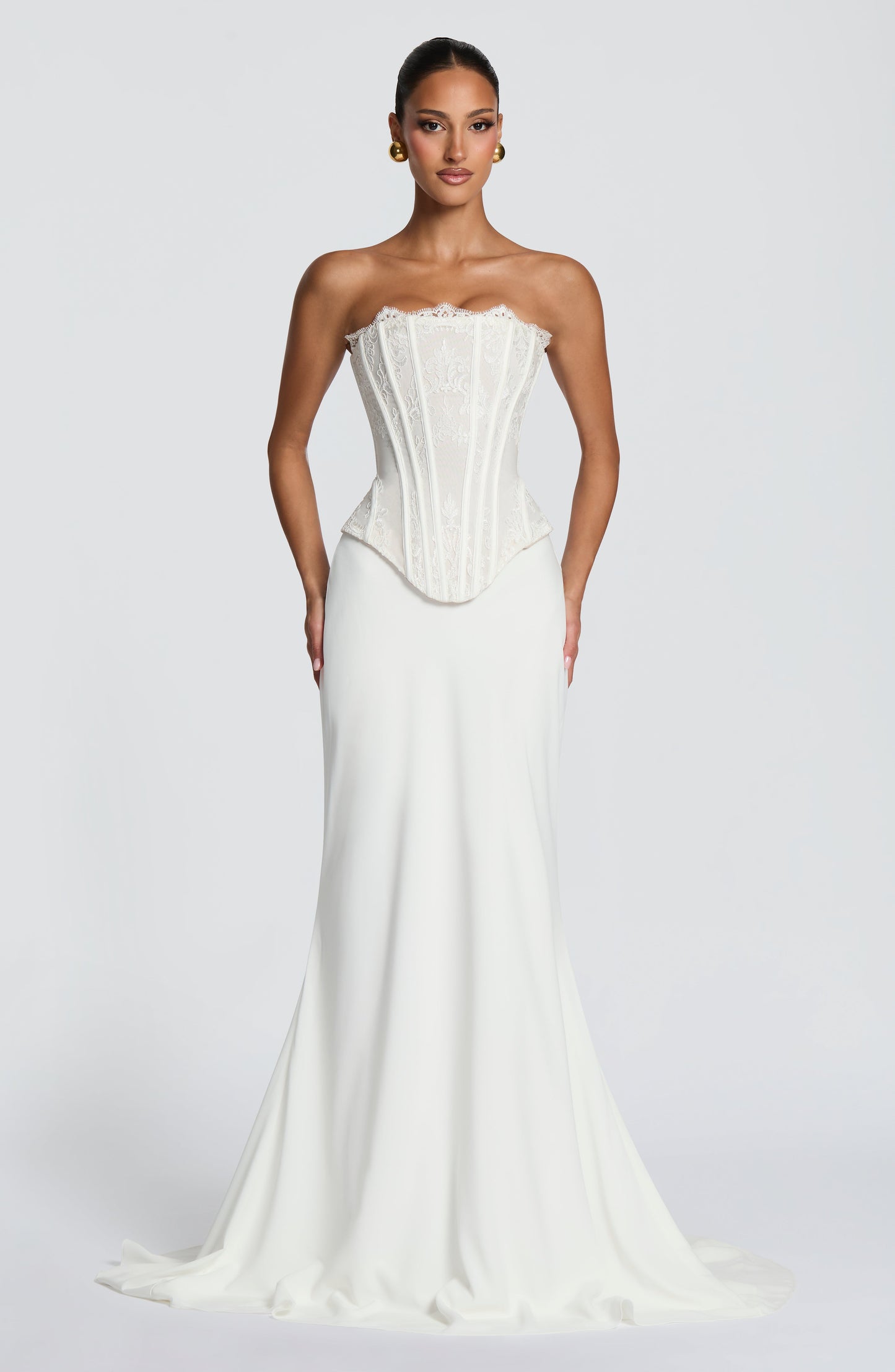 Sophia Ivory Corset Sundress