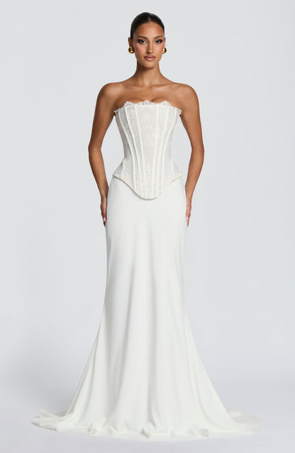 Sophia Ivory Corset Sundress