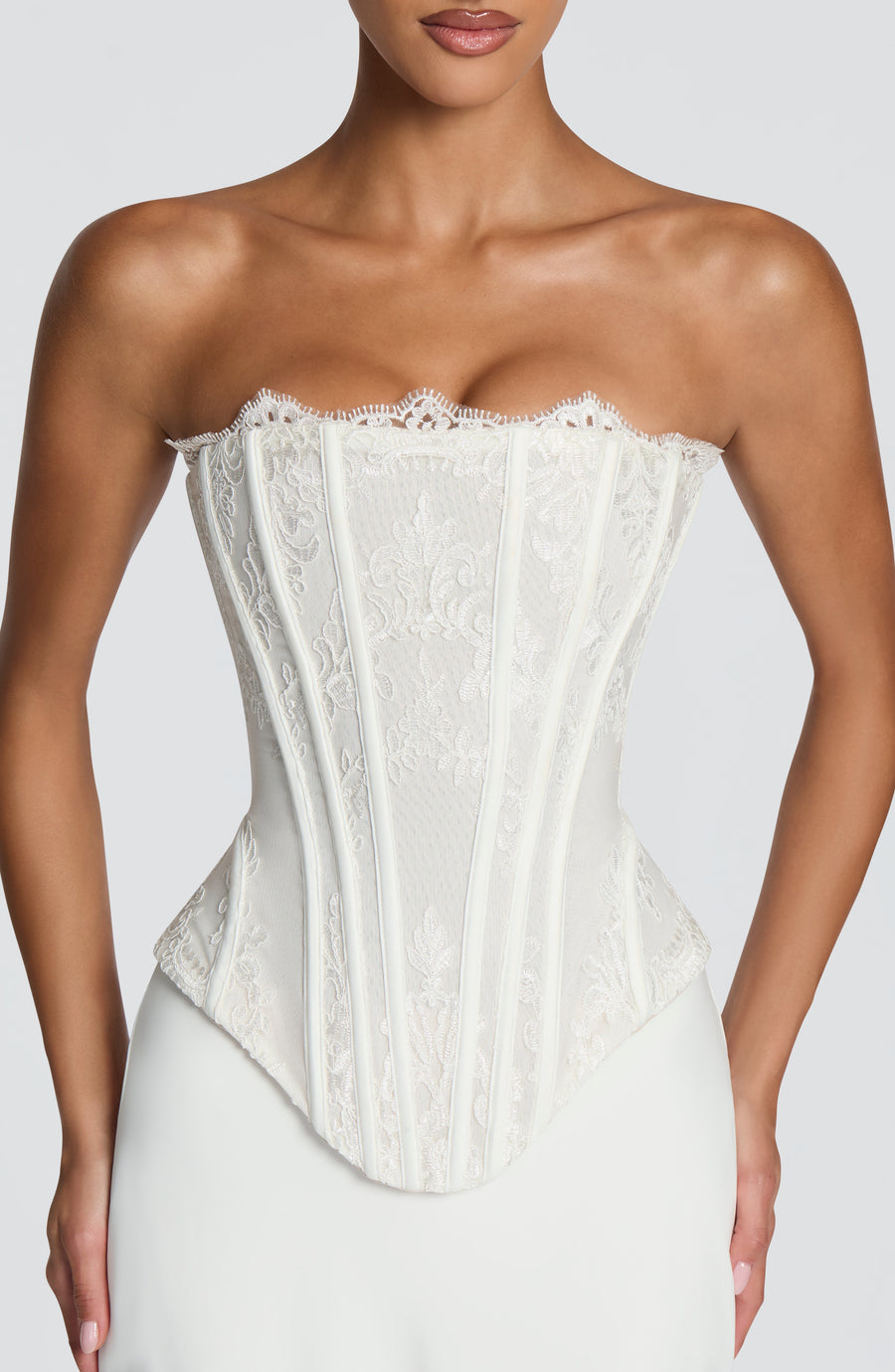 Sophia Ivory Corset Sundress