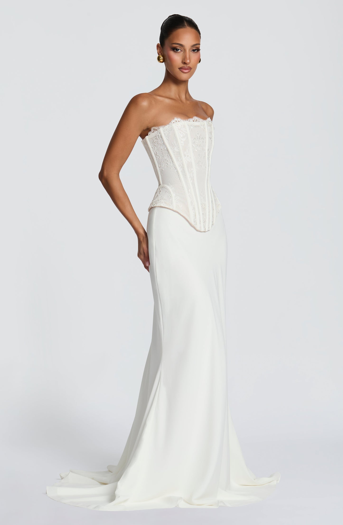 Sophia Ivory Corset Sundress
