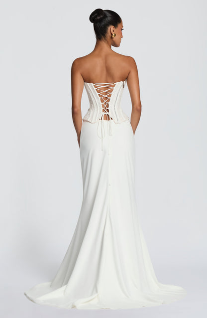 Sophia Ivory Corset Sundress
