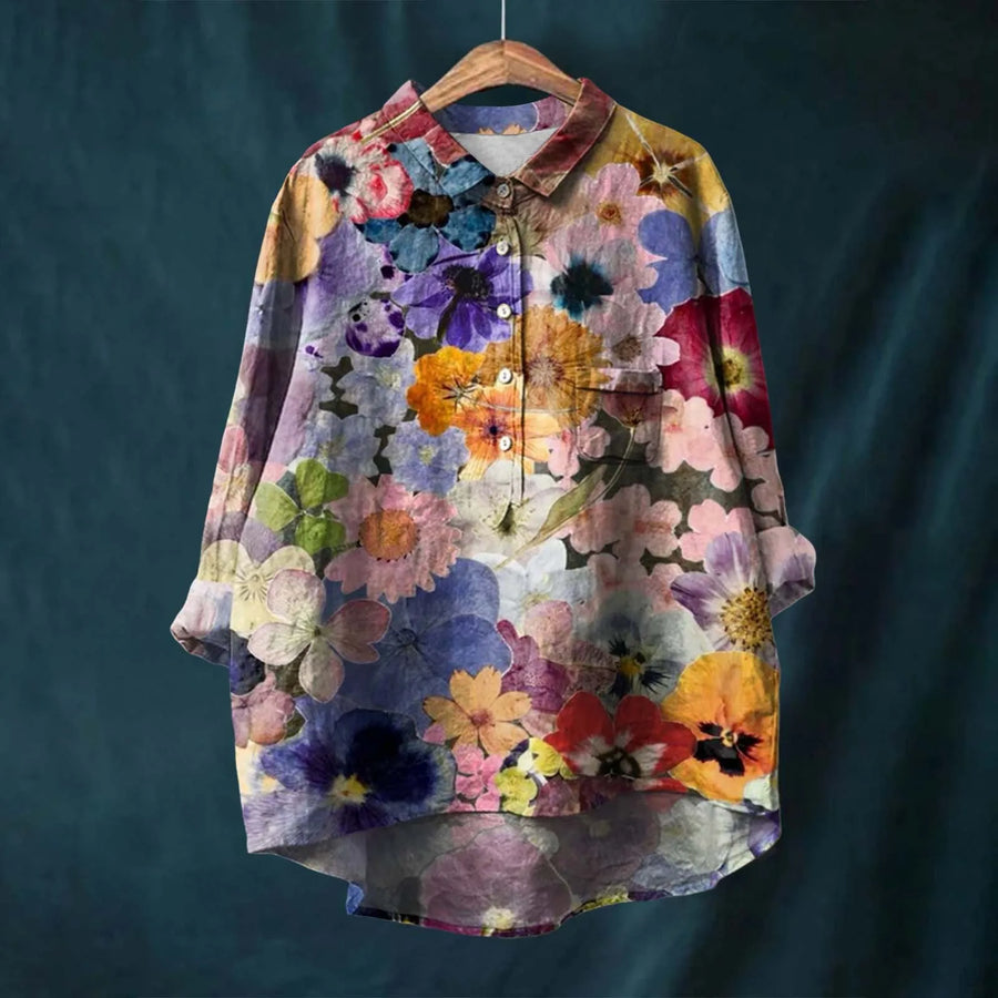 Luvrefashion | Angela Versatile Style Oversized Shirt in Dark Green - image 7