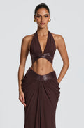 Emma Plum Brown Bralette for Summer Fashion