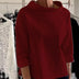 Diane | Elevated Neckline - Wine Red