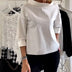 Diane | Elevated Neckline - White