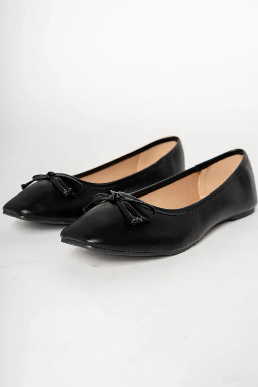 Sophia's Classic Black Ballet Flats for Summer