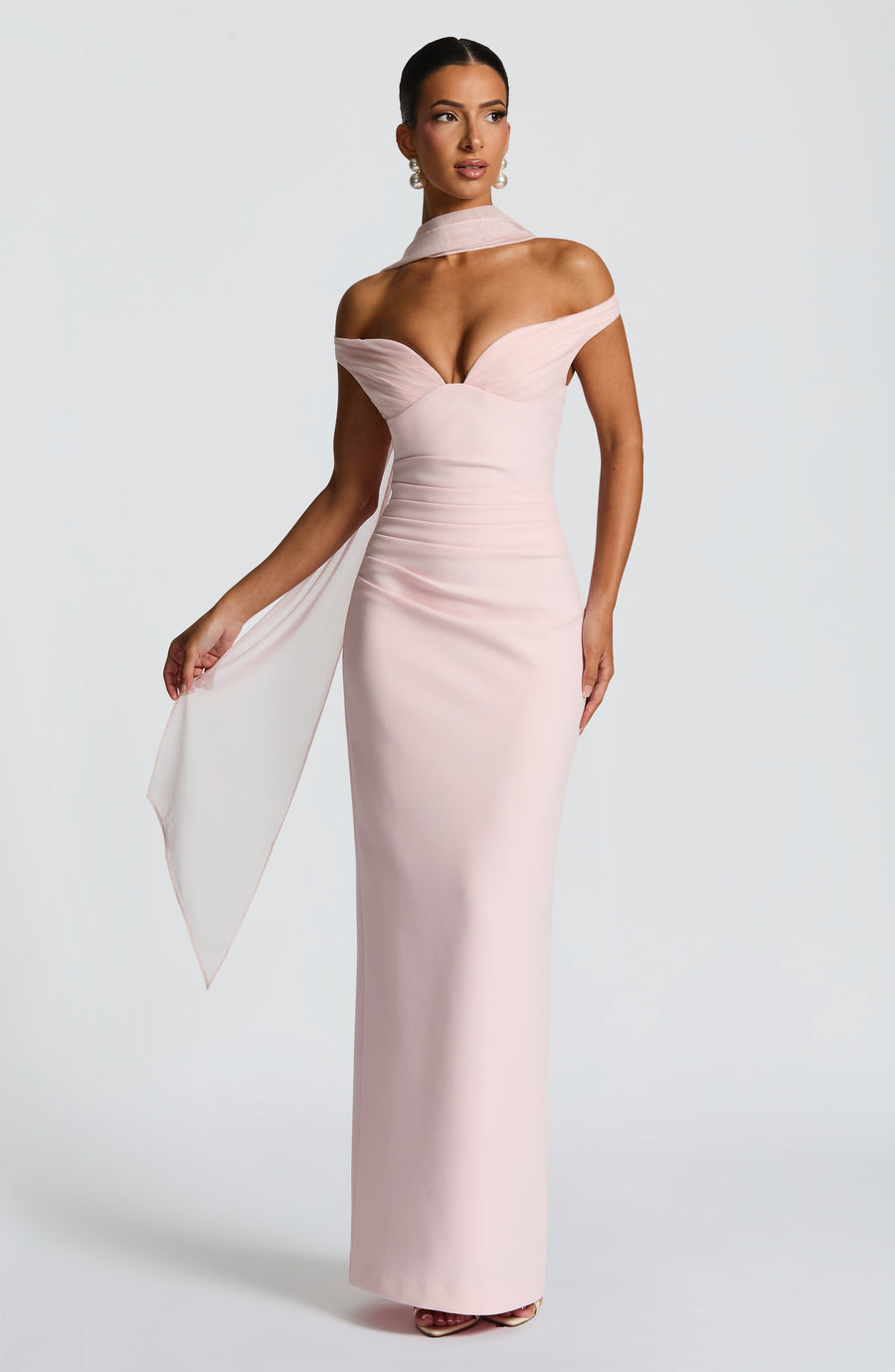 Sophia Blush Maxi Summer Dress