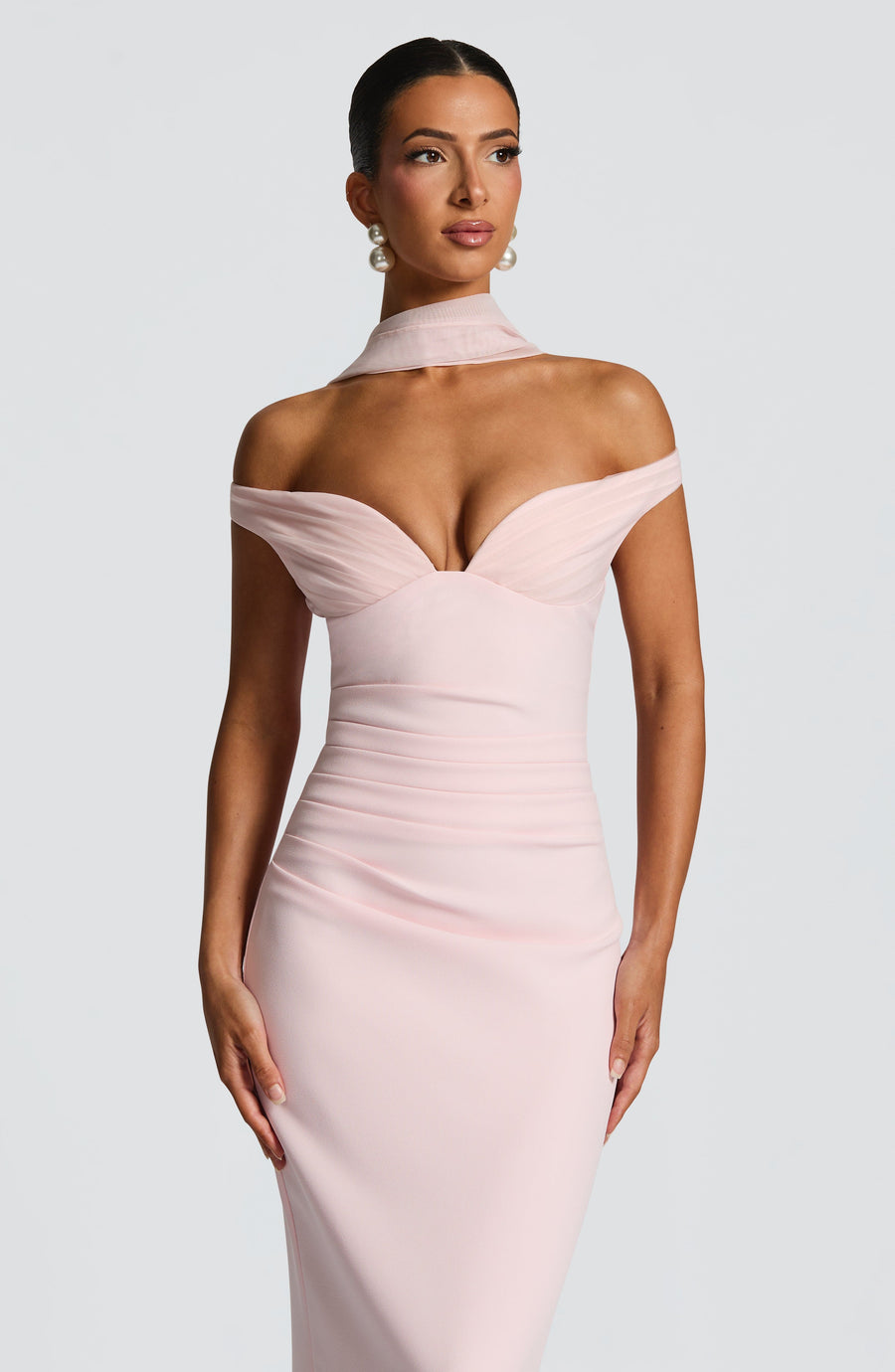 Sophia Blush Maxi Summer Dress