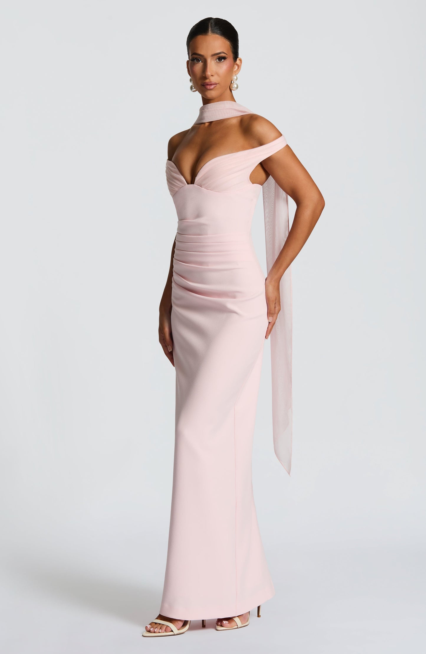 Sophia Blush Maxi Summer Dress