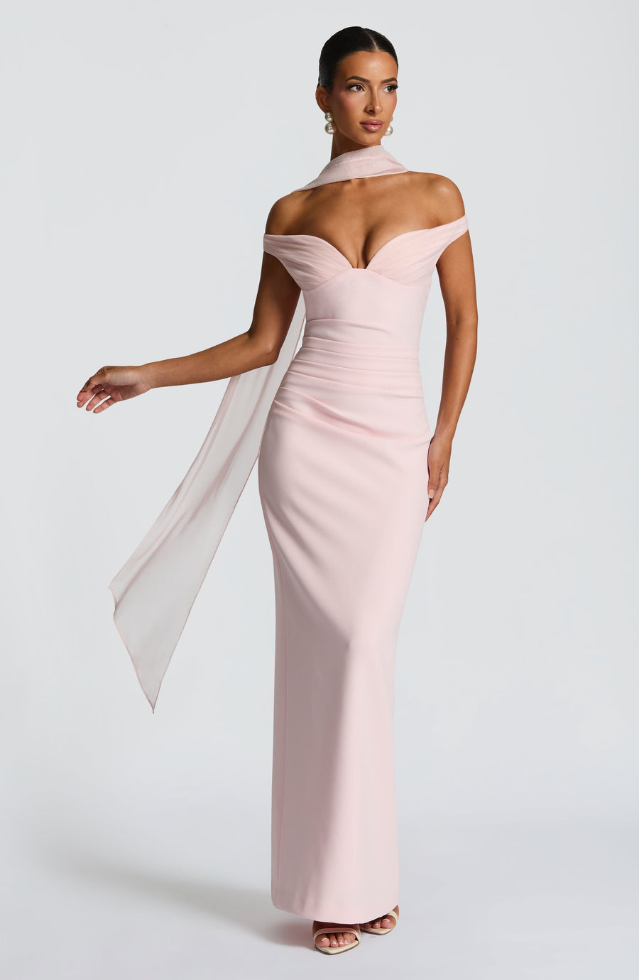 Sophia Blush Maxi Summer Dress