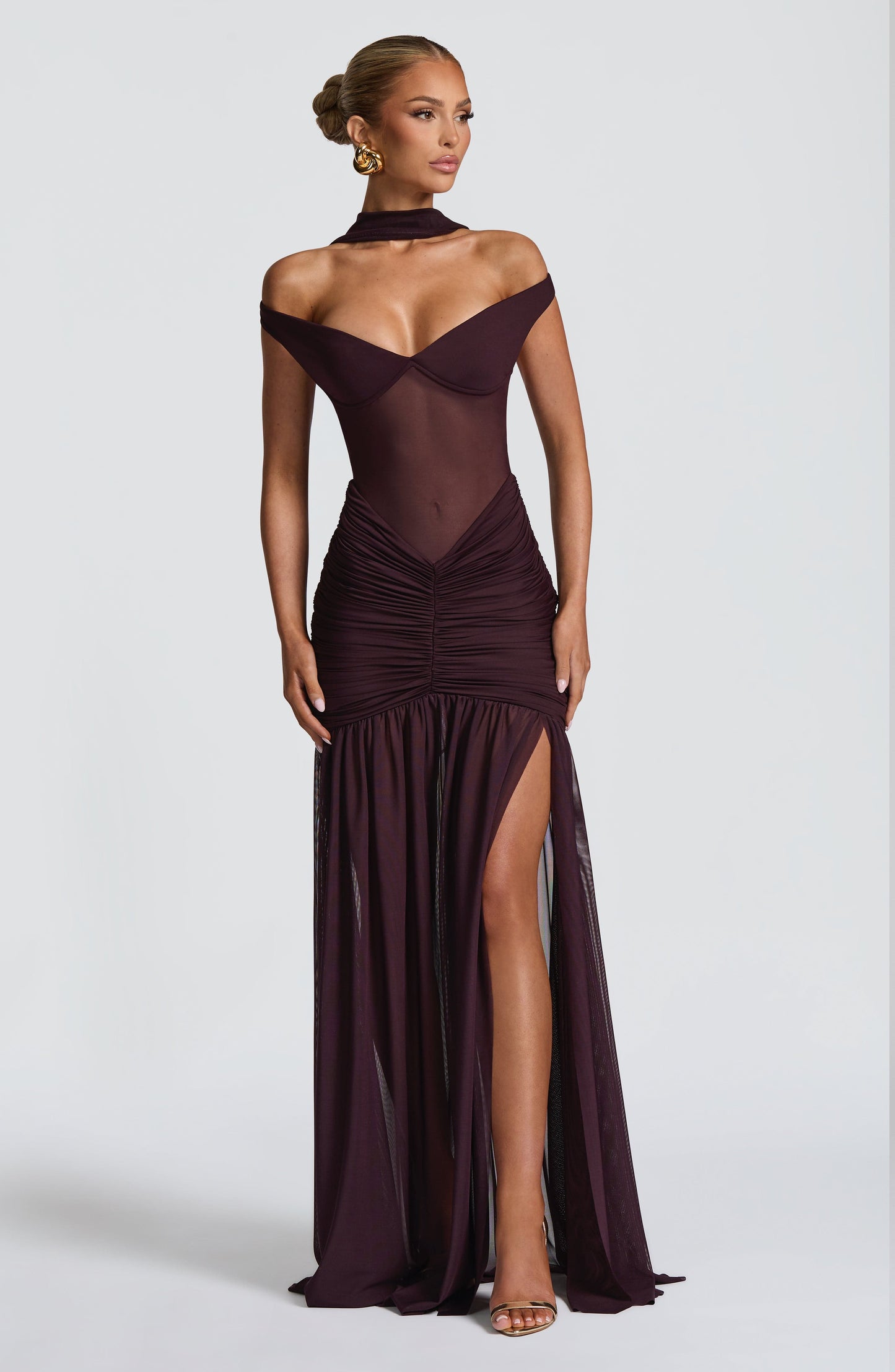 Alaia Plum Maxi Dress in XS - image 13