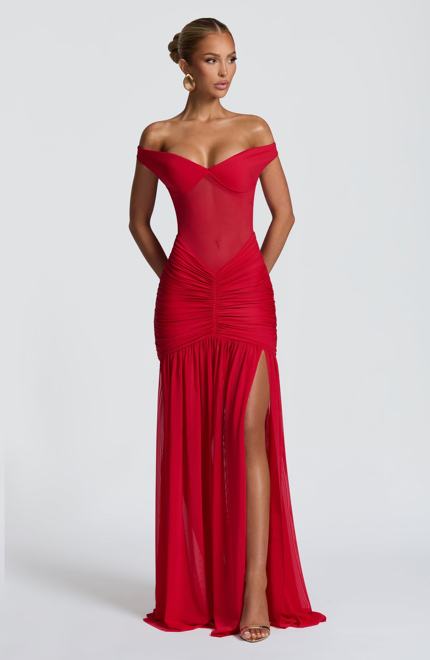 Sophia Red Maxi Summer Dress