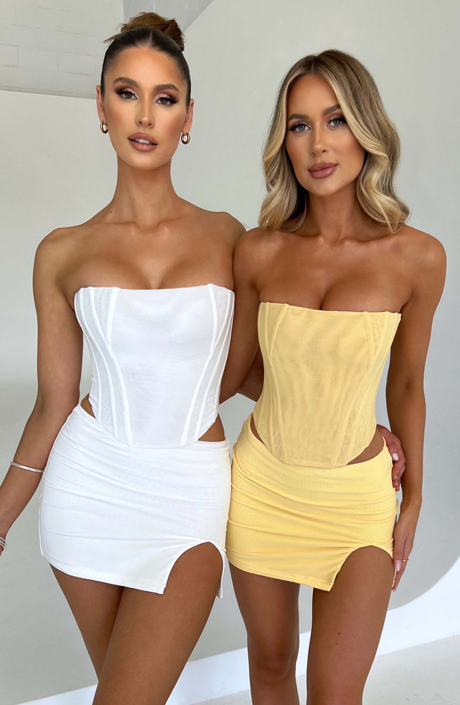 Sophie Lemon Mini Skirt for Summer