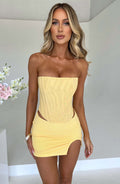 Sophie Lemon Mini Skirt for Summer