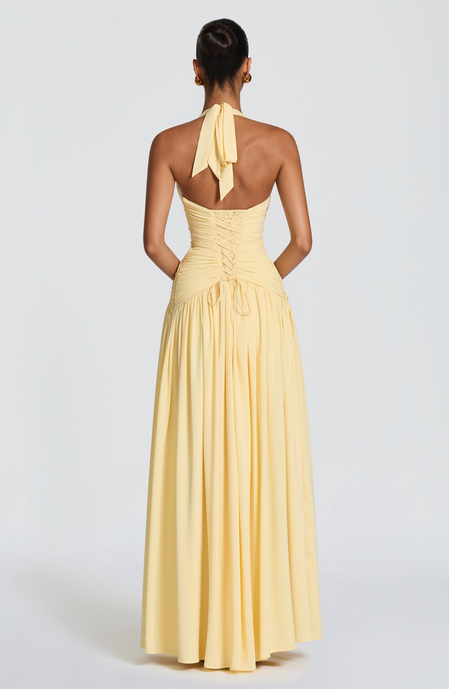 Chloe Lemon Maxi Summer Dress