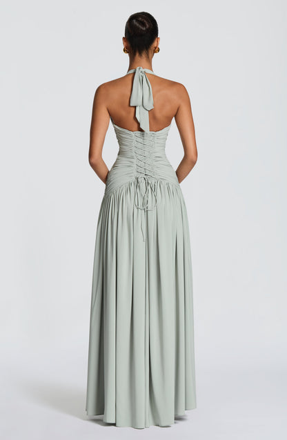 Sophia Sage Maxi Summer Dress