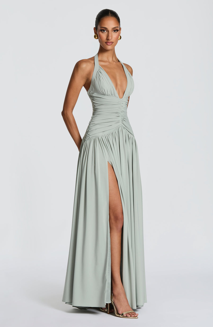 Sophia Sage Maxi Summer Dress