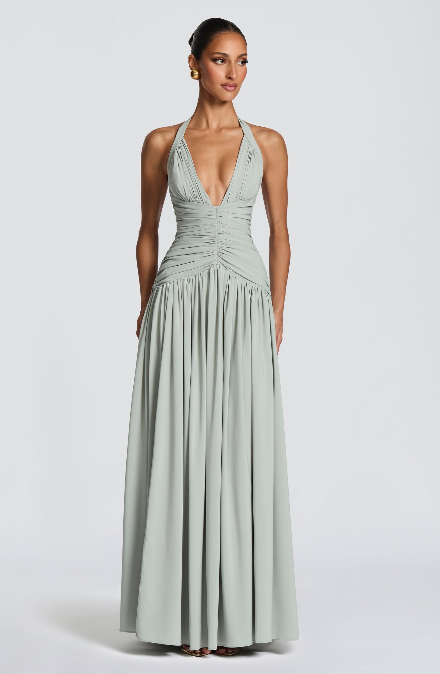 Sophia Sage Maxi Summer Dress