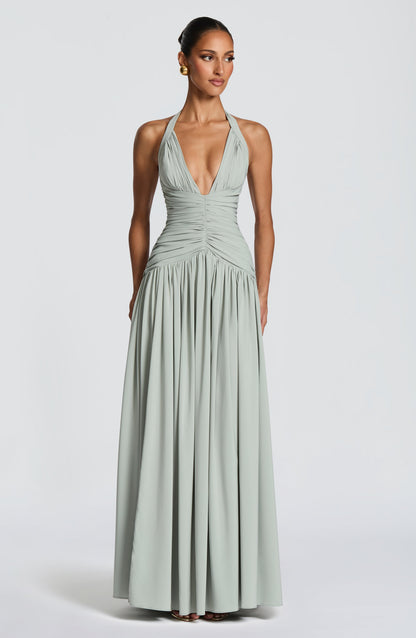 Sophia Sage Maxi Summer Dress