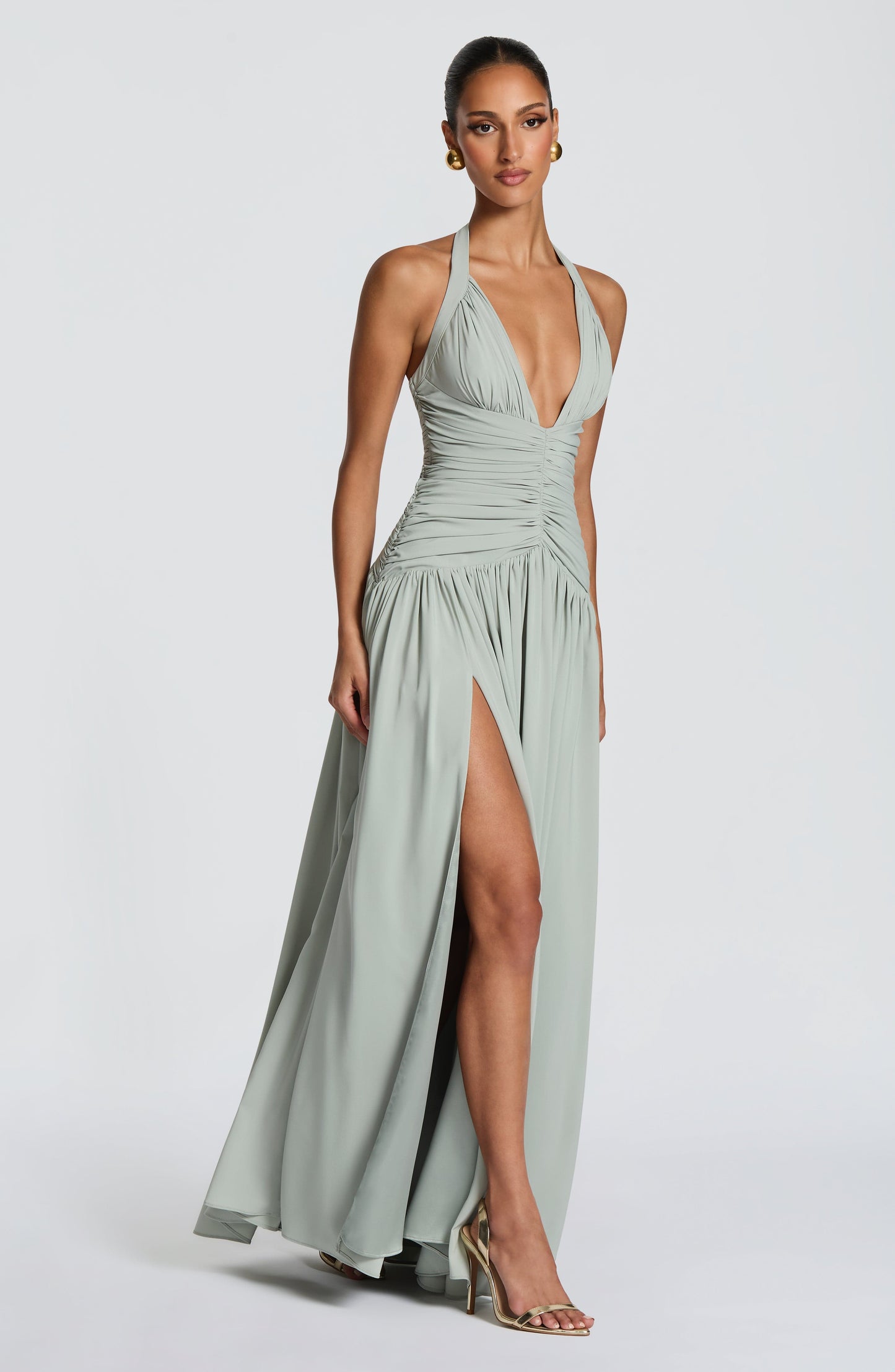 Sophia Sage Maxi Summer Dress