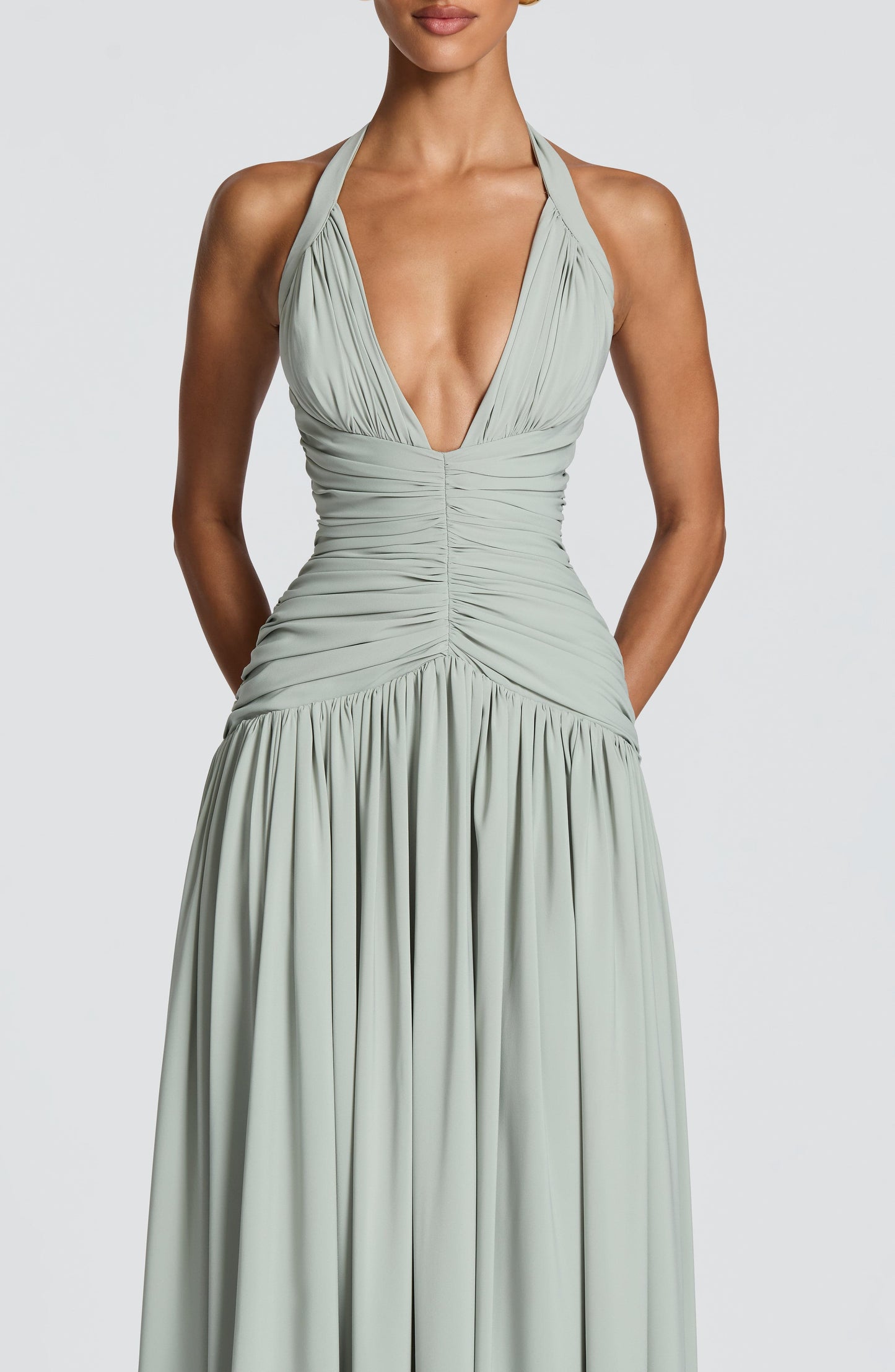 Sophia Sage Maxi Summer Dress