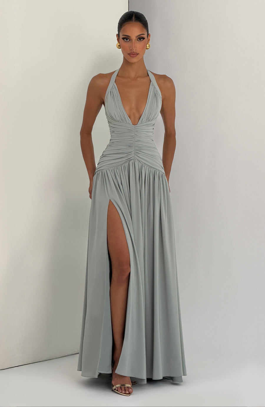 Sophia Sage Maxi Summer Dress