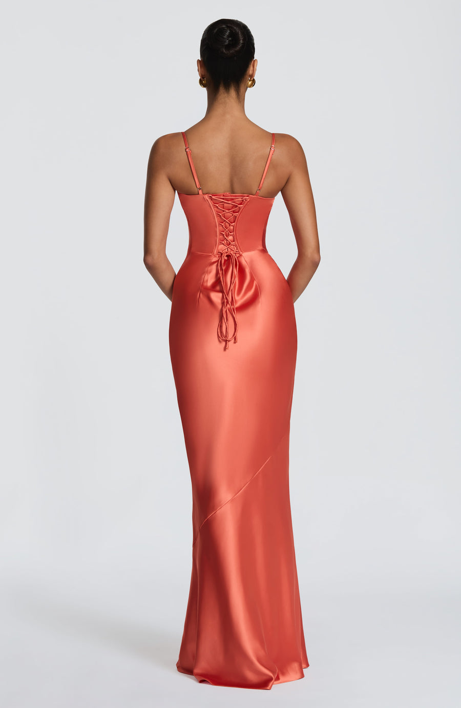 Chloe Maxi Summer Dress in Burnt Orange