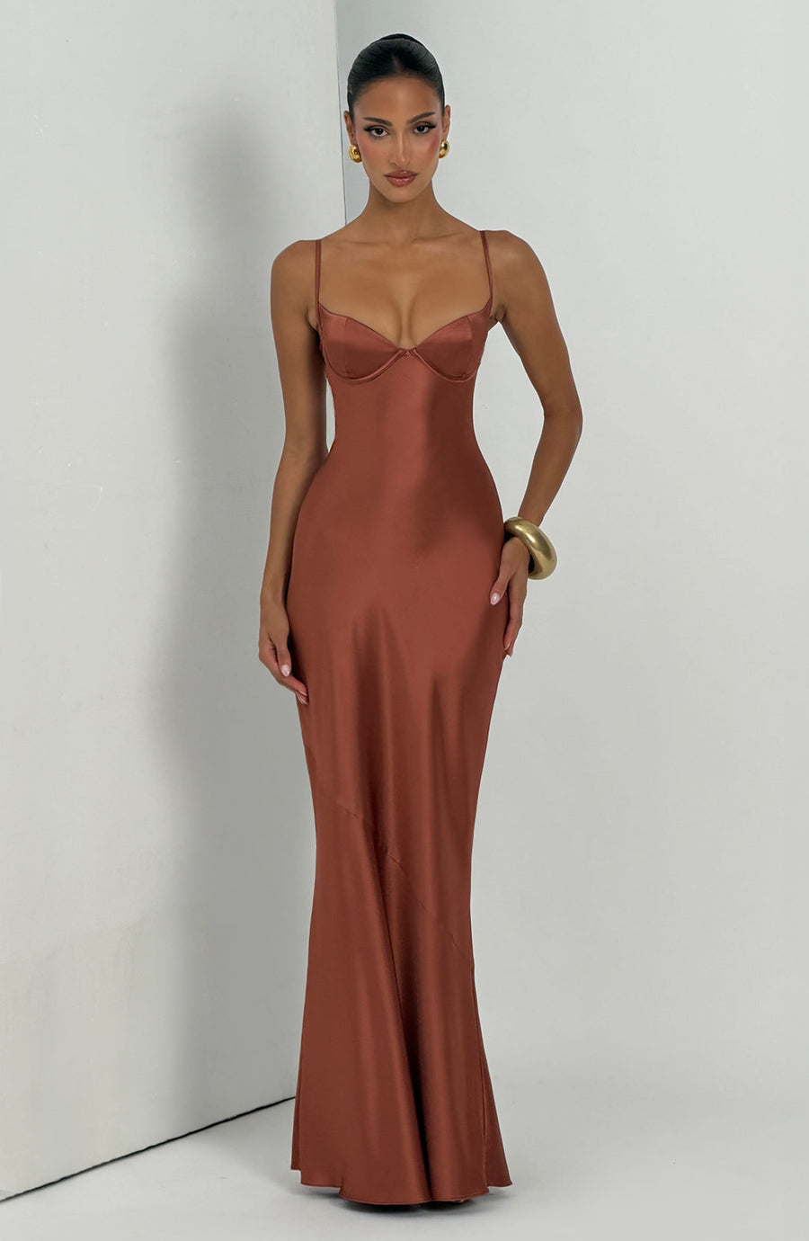 Chloe Rust Maxi Summer Dress