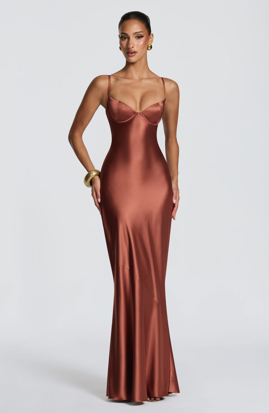 Chloe Rust Maxi Summer Dress