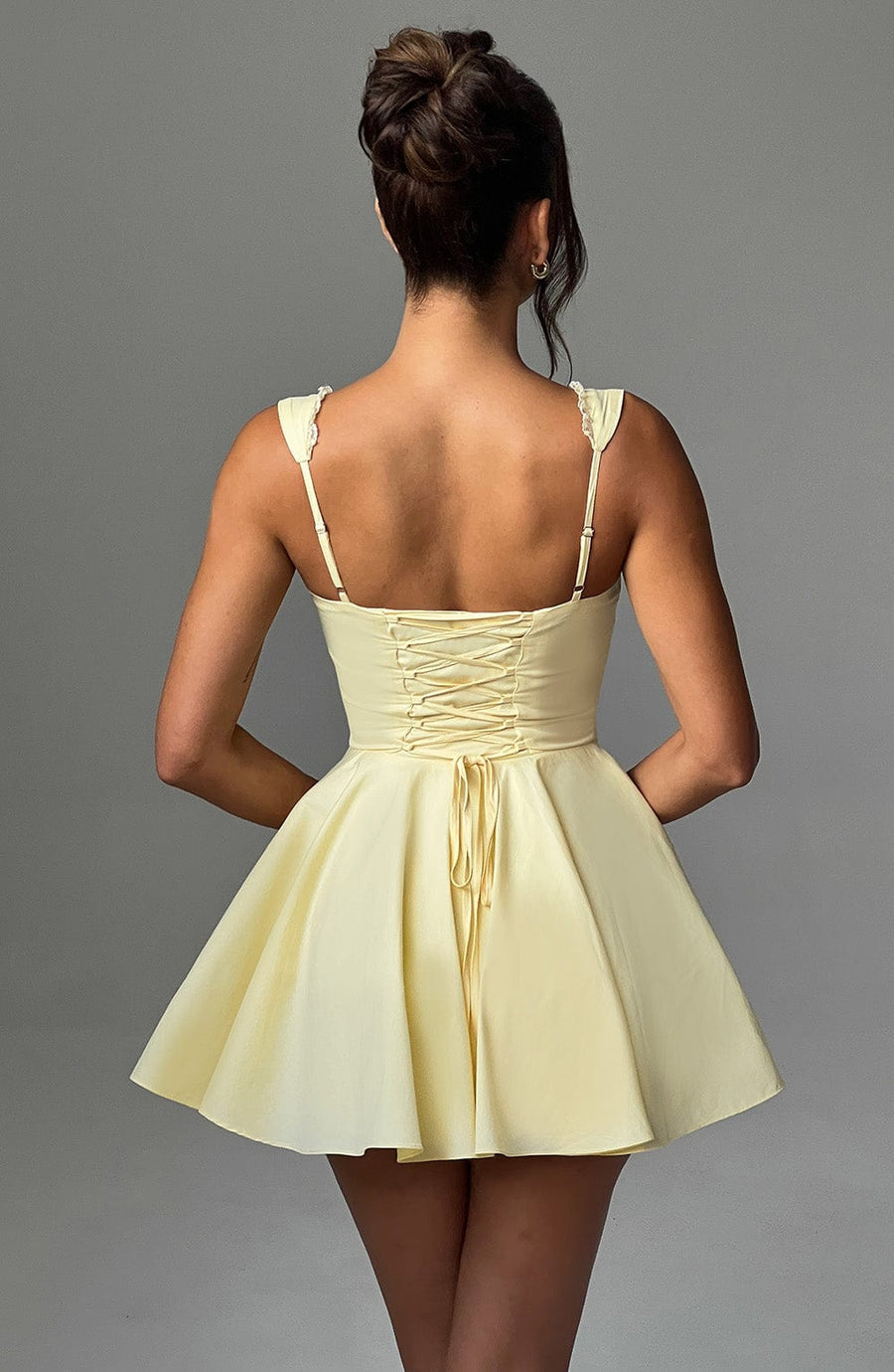 Sophia Lemon Mini Sundress